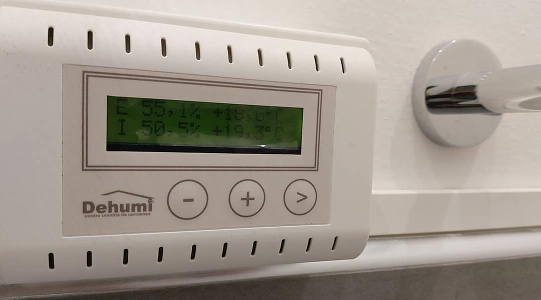 Controllo umidità VMC a Vetralla, casa Brizi. Intervento deumidificazione.